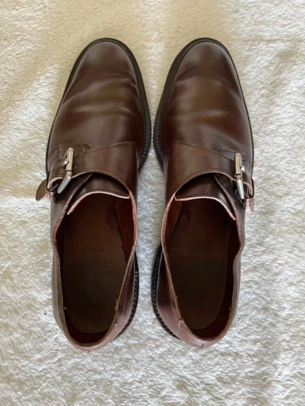 Allen Edmonds Norwich Leather Monk Strap Dress Shoes Men's size 10.5